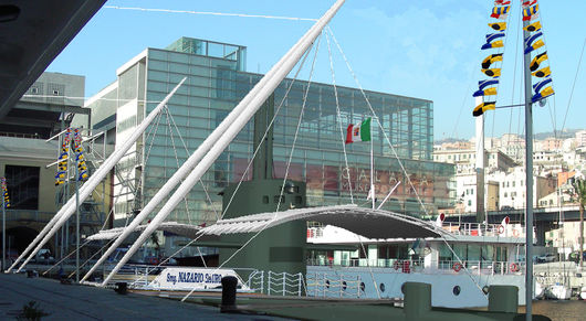 Genova, vista esterna del sottomarino Sauro